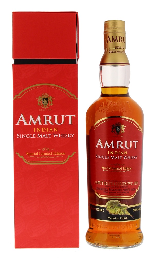 Amrut Peated Single Malt Madeira Finish Special Limited Edition 70cl 50° (R) GBX x6