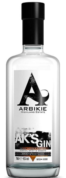 Arbikie Ak's Gin 70cl 43° (NR) x6