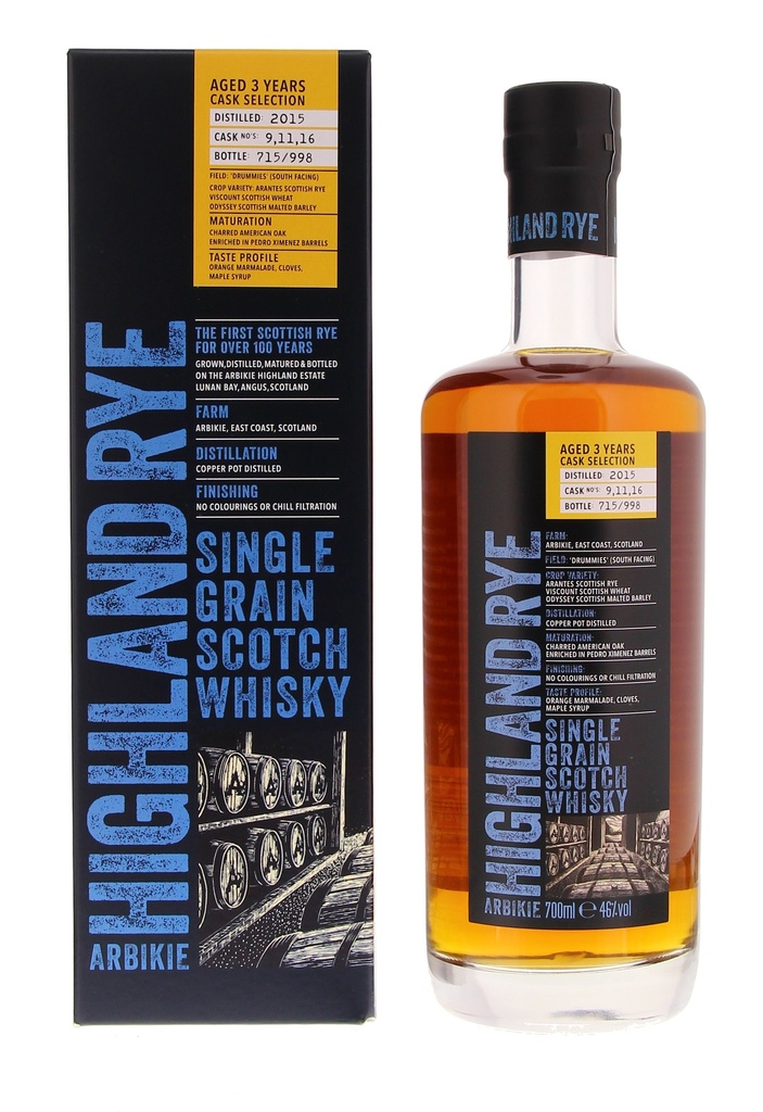 Arbikie Highland Rye 70cl 46° (R) GBX x6