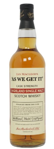 As We Get It Highland Single Malt 70cl 66,8° (R) GBX x6