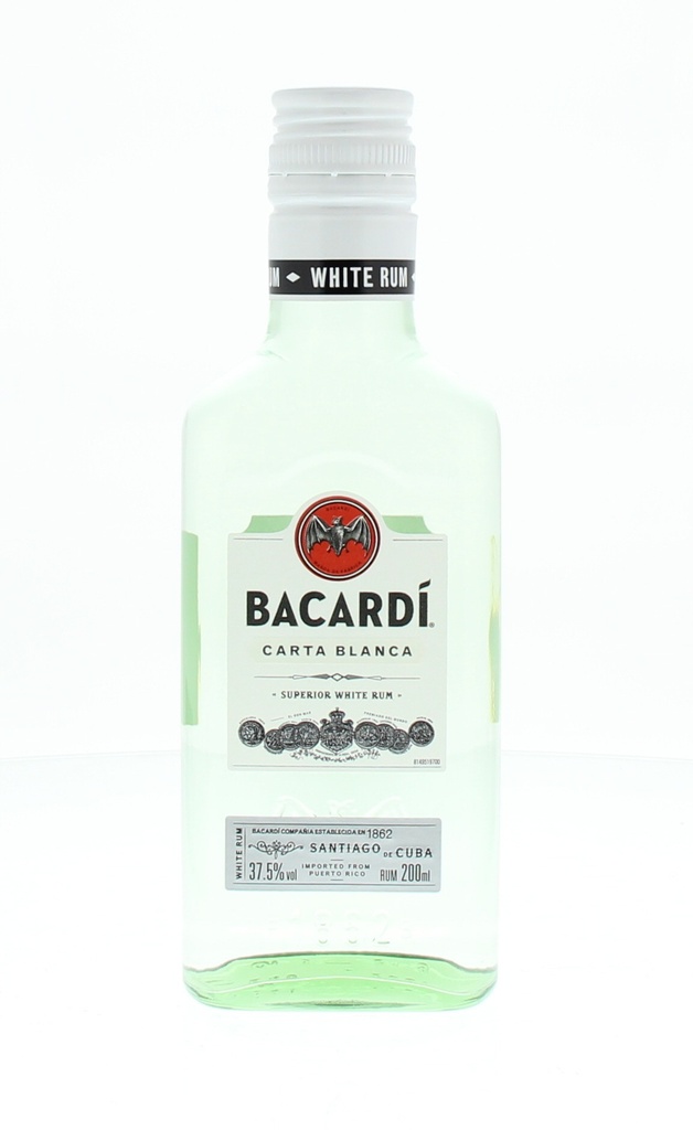 Bacardi Carta Blanca 20cl 37,5° (R) x12