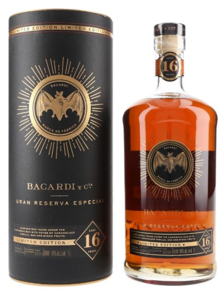 Bacardi 16 YO Gran Reserva Especial Limited Edition 100cl 40° (R) GBX x6
