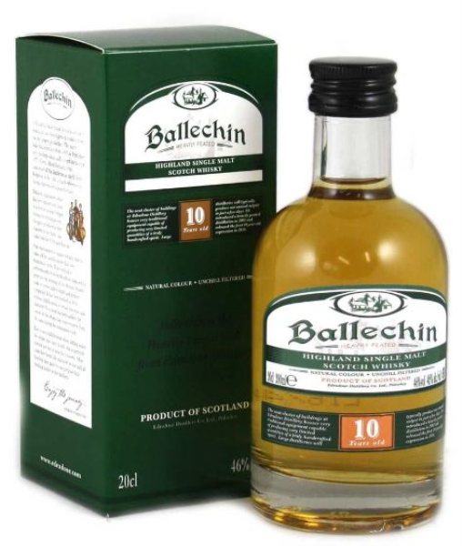 Ballechin 10 YO 20cl 46° (NR) x6