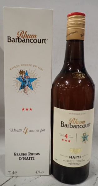 Barbancourt 4 YO 70cl 40° (R) GBX x6