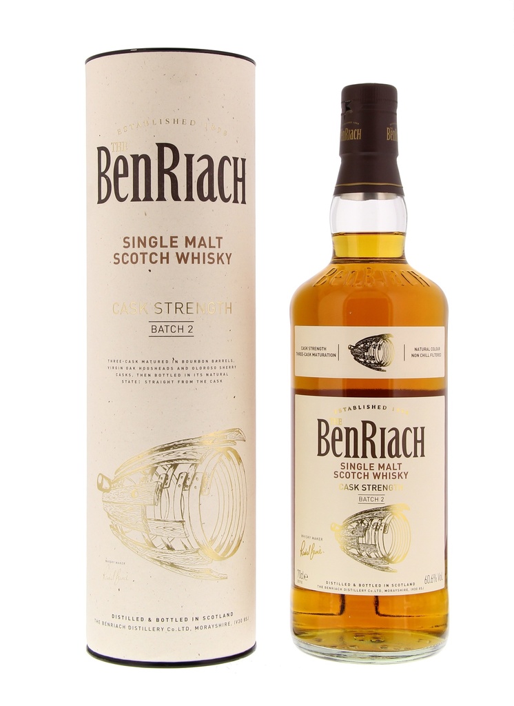Benriach Cask Strength Batch 2 70cl 60,6° (R) GBX x6