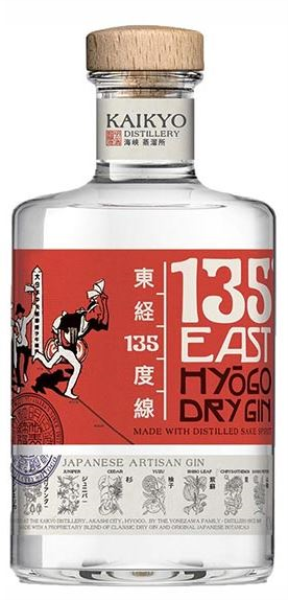 135 East Hyogo Dry Gin 70cl 42° (R) x6