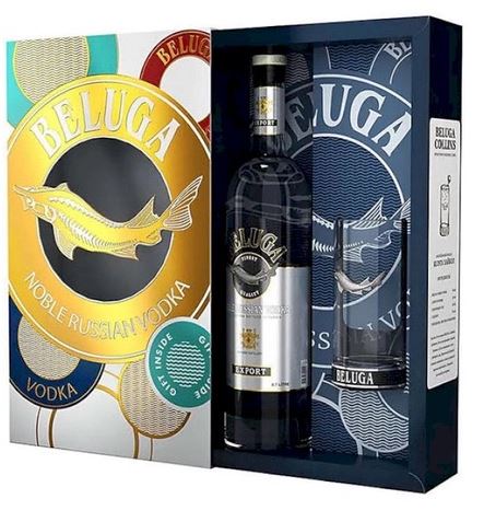 Beluga + 1 glass Highball 100cl 40° (R) GBX x6