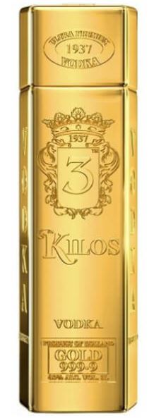 3 Kilos Vodka Gold 999.9 100cl 40° (R) x6