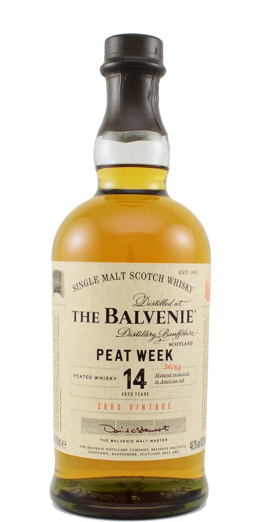 Balvenie 14 YO Peated Week 70cl 48,3º (R) x6