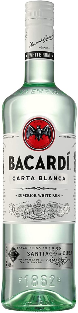 Bacardi Carta Blanca 100cl 40º (R) x12