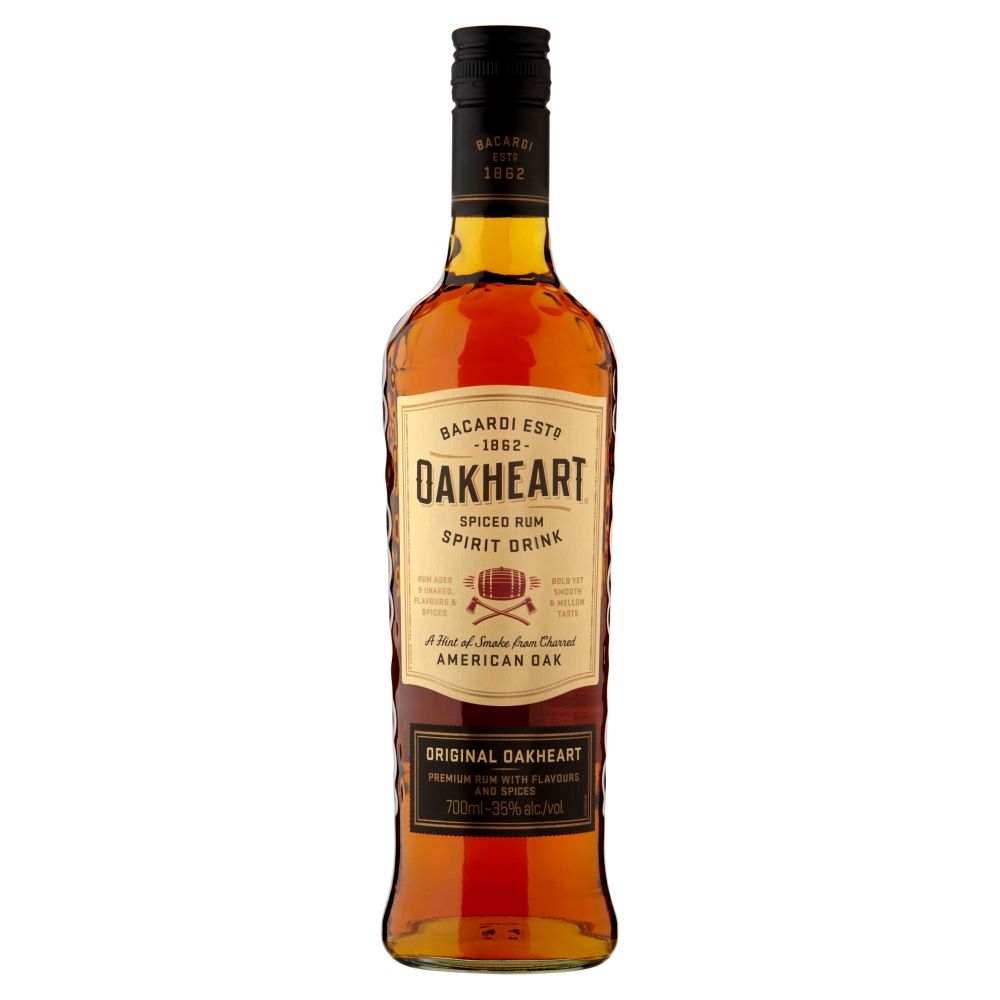 Bacardi Oakheart Spiced 70cl 35º (R) x6