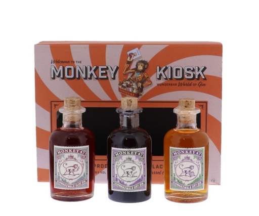 [G-606.24] Monkey 47 The Kiosk ( Dry gin/Sloe Barrel Cut) 3 x 5cl 41° ) (R) GBX x24