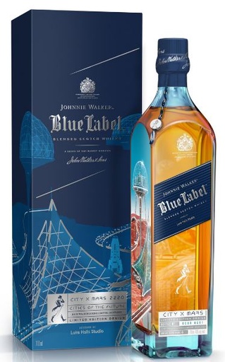 [WB-1691.4] Johnnie Walker Blue Label Nomad Cities Mars 70cl 40° (NR) GBX x4