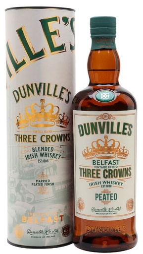 [WB-2101.6] Dunvilles Three Crowns Peated 70cl 43,5° (R) GBX x6