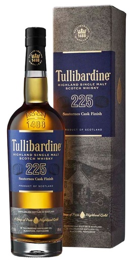 [WB-2354.6] Tullibardine 225 Sauternes Cask Finish (New Bottle) 70cl 43° (R) GBX x6