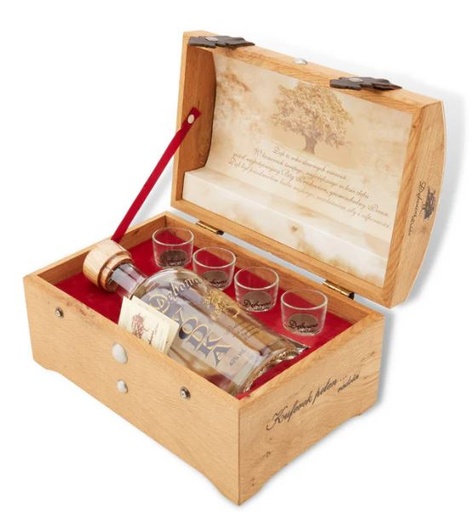 [V-333.6] Debowa Polska in Chest + 4 glasses 70cl 40° (R) GBX x6