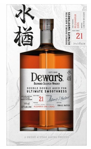 [WB-2494.6] Dewar's Double 21 Years Mizunara Oak Cask Finish 50cl 46° (R) GBX x6