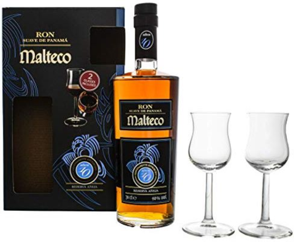 Malteco 10 YO + 2 Glasses 70cl 40º (R) GBX x6
