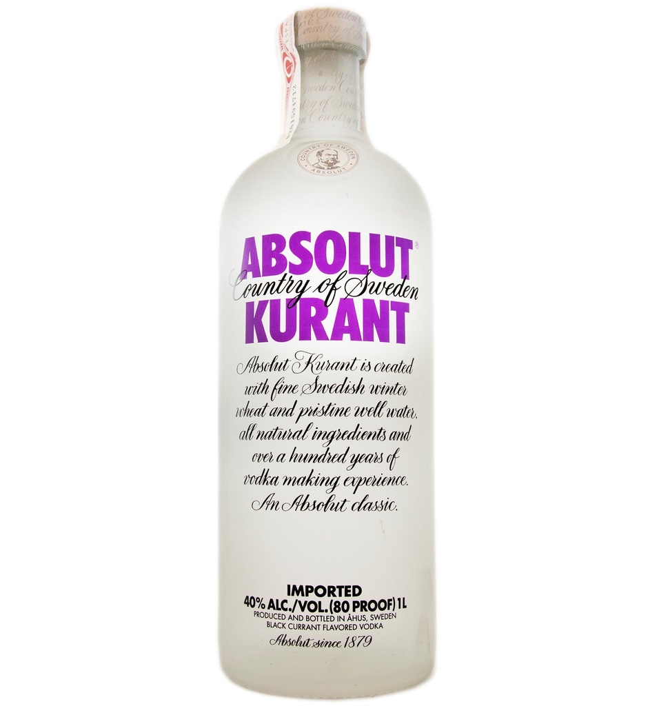 Absolut Kurant 100cl 40º (R) x12