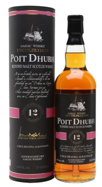Poit Dhubh 12 YO Malt Whisky 70cl 43º (R) x6