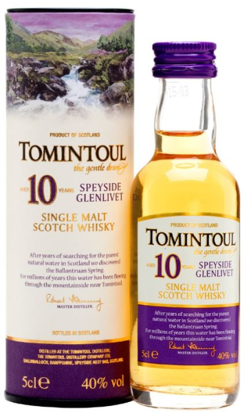 Tomintoul 10 YO 5cl 40º (R) GBX x12