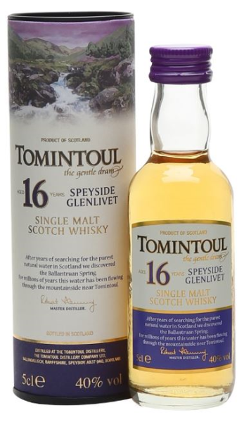 Tomintoul 16 YO 5cl 40º (R) GBX x12