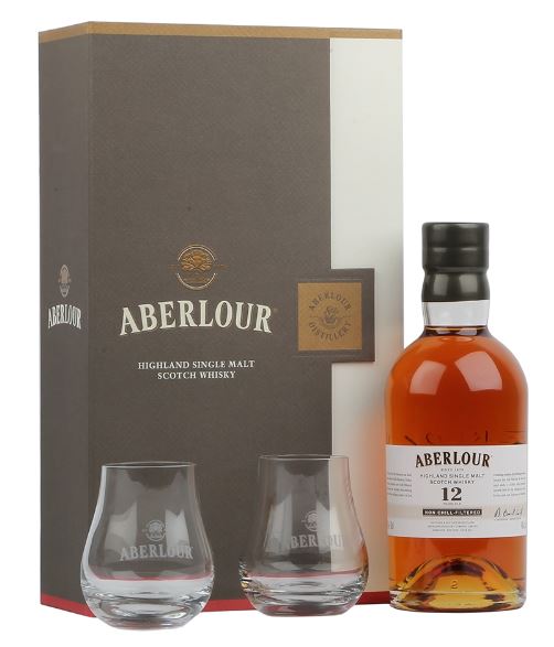 Aberlour 12 YO Non Chill-Filtered 70cl 48° + glasses (R) GBX x1