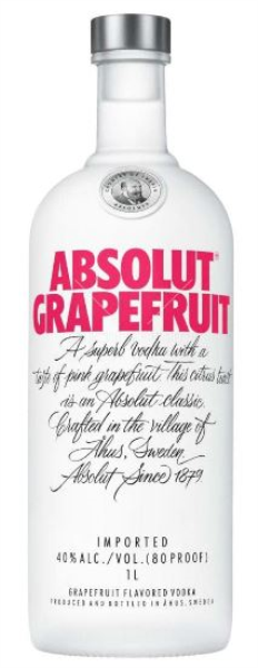 Absolut Grapefruit 100cl 40° (R) x12