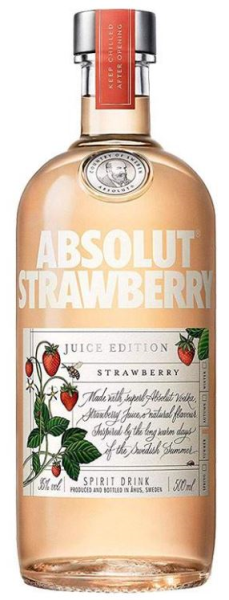 Absolut Strawberry Juice Edition 50cl 35° (R) x6