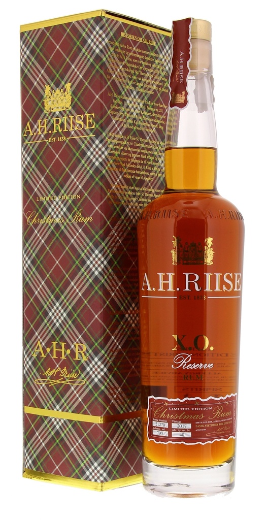 A.H. Riise XO Reserve Christmas Rum Vintage 2017 70cl 40° (R) GBX x6