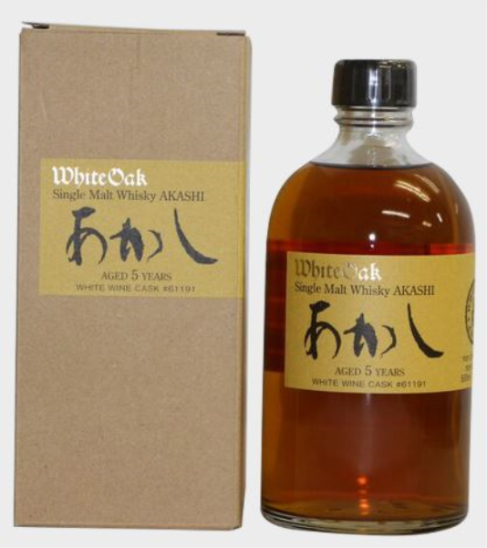 Akashi Single Malt 5 YO White Wine 50cl 50° (R) GBX x6