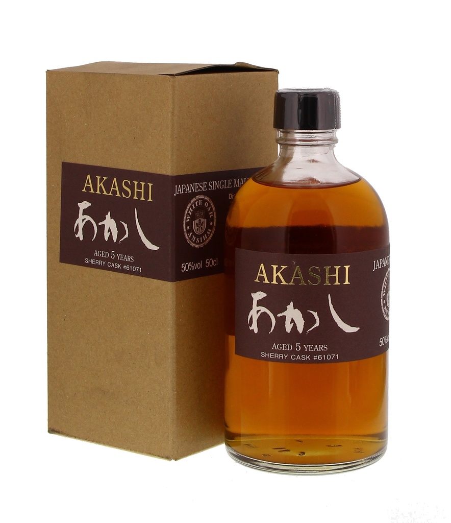 Akashi Single Malt 5 YO Sherry 50cl 50° (R) GBX x6