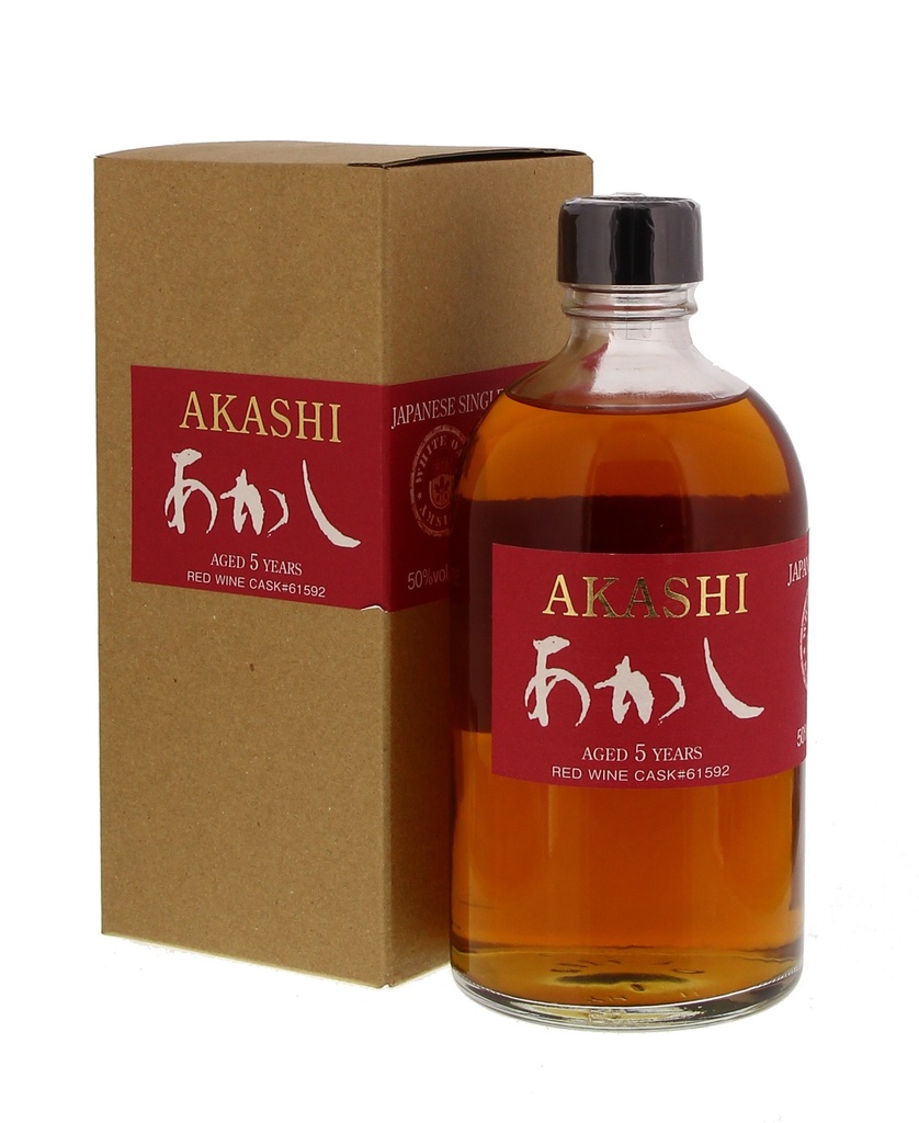 Akashi Single Malt 5 YO Red Wine 50cl 50° (R) GBX x6