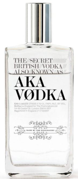 AKA The Secret British Vodka 70cl 40° (NR) x6