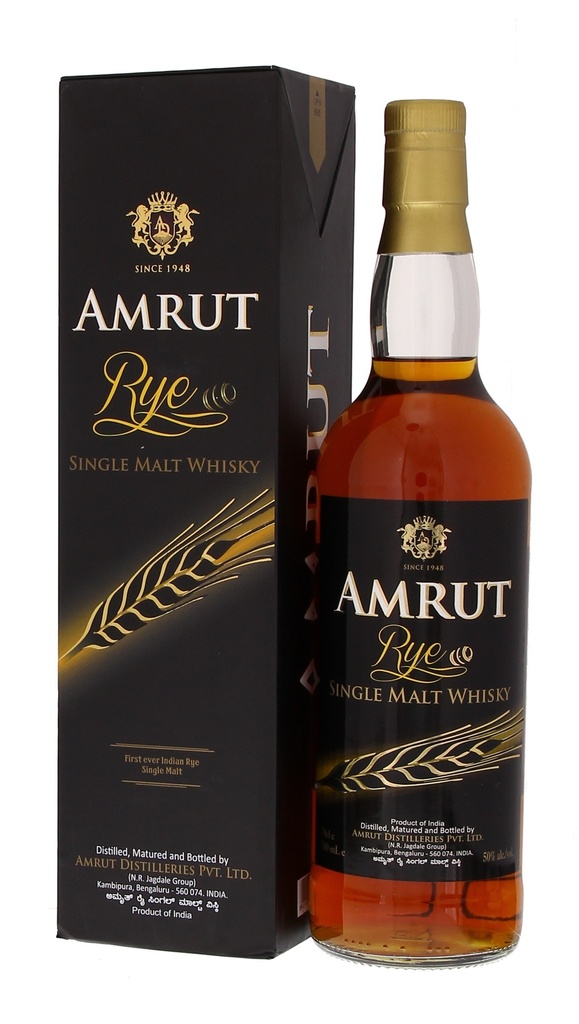 Amrut Rye Single Malt 70cl 50° (R) GBX x6