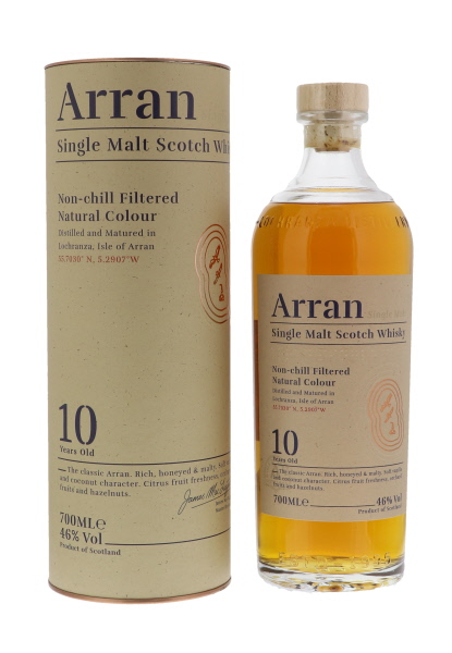 Arran 10 YO 70cl 46° + 2 Glasses (R) GBX x6