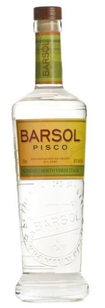 Barsol Pisco Supremo Mosto Verde Italia 70cl 41,8° (R) x6