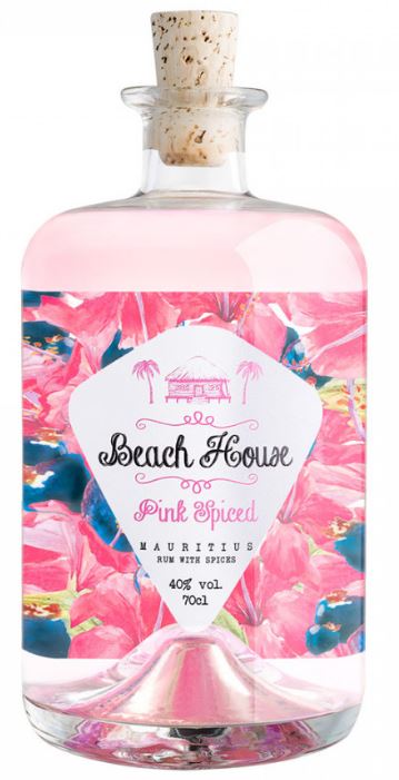 Beach House Pink Spiced Rum Mauritius 70cl 40° (R) x6