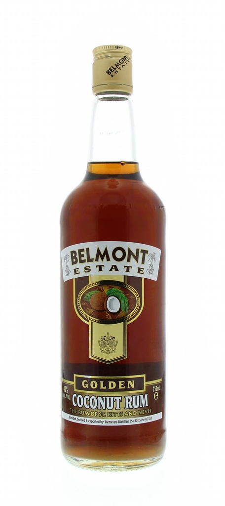 Belmont Estate Golden Coconut Rhum 75cl 40° (R) x12
