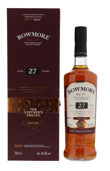 Bowmore 27 YO Port Cask Vintners Trilogy 70cl 48,3° (R) GBX x6