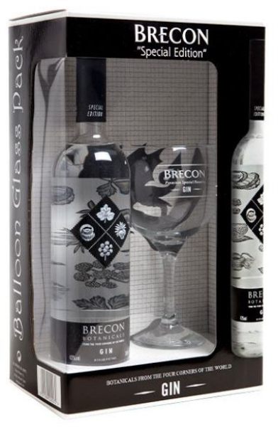 Brecon Limited Special Edition Gin 70cl 43° + copa glass (NR) GBX x6
