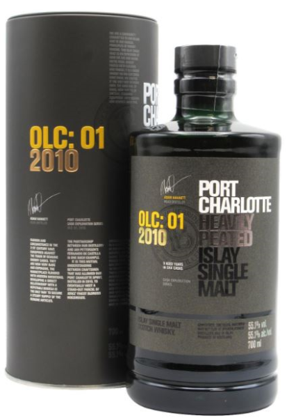 Bruichladdich Port Charlotte OLC:01 2010 Heavily Peated 9 YO 70cl 55,1° (R) GBX x6