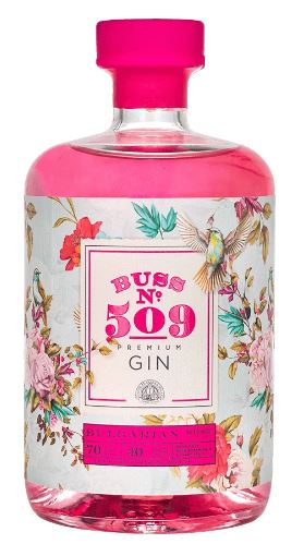 Buss 509 Bulgarian Rose Gin 70cl 40° (R) x6