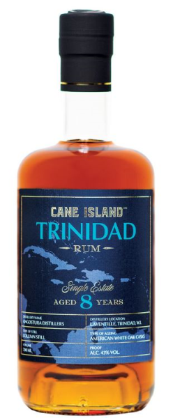 Cane Island Trinidad Single Estate Rum 8 YO 70cl 43° (R) x6