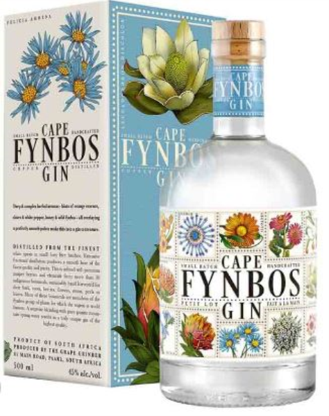Cape Fynbos Gin 50cl 45° (R) GBX x6