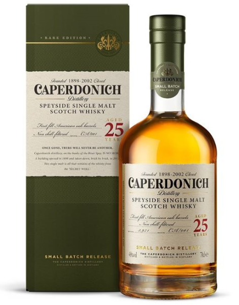 Caperdonich Unpeated 25 Years 70cl 48° (R) GBX x3