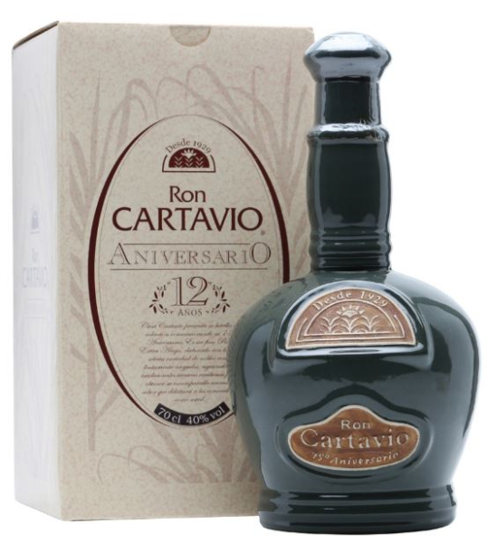 Cartavio 12 YO Rum Ceramic Bottle 70cl 38° (R) GBX x6