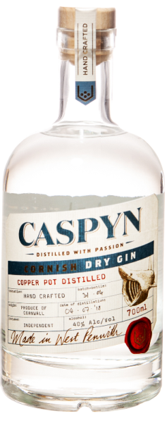 Caspyn Cornish Dry Gin 70cl 40° (R) x6