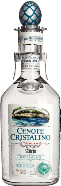 Cenote Cristalino Tequila Anejo 100% Agave Azul 70cl 40° (NR) x6