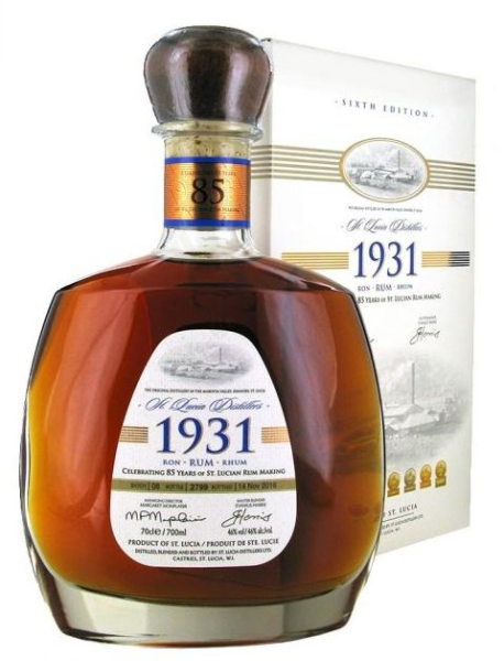 Chairman's Reserve - Cuvee 1931 Celebrating Over 
80 Years Of st.Lucian Rum Making 70cl 46° (R) GBX x6